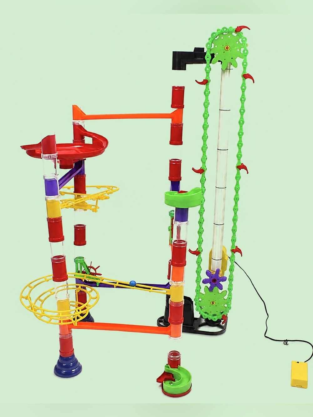 KIDS Quercetti Marble Run with Motorized Elevator, 177 Pieces‎